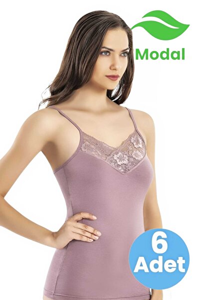 Uniquetrenders Жіноча майка з 6-ма V-подібними вирізами, мереживною обробкою ...