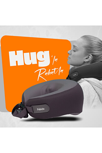 Fabcio Hug Isıtmalı Omuz ve Boyun Yoğurmalı Ofis/Ev/Seyahat Shiatsu Masaj Yastığı (Şarj Edilebilir)