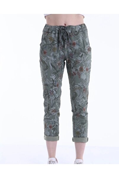 PHUTİ COLLECTION Italian Flowers Cotton Pants