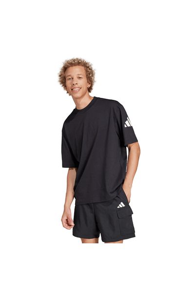 adidas Μπλουζάκι με λογότυπο Essentials Loose Fit 3 Bar
