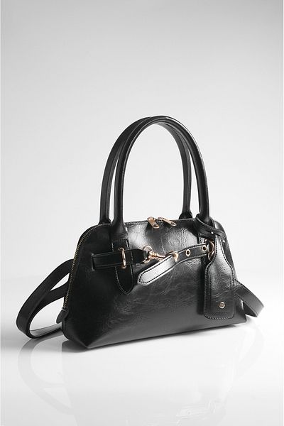 Rimense Women's Black Long Strap Hand and Shoulder Bag