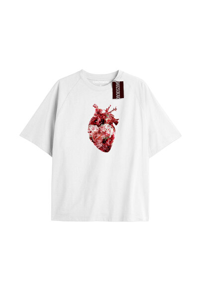 Adrift Tricou unisex bărbați/femei Heart Rib Negru Cod 53