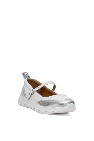 Mammamia D25Ya-750 Women's Genuine Leather Casual Shoes White