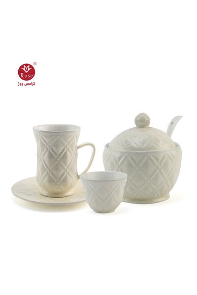 Rose CR-1717- 51-Piece Tea and Coffee Serving Set Rose