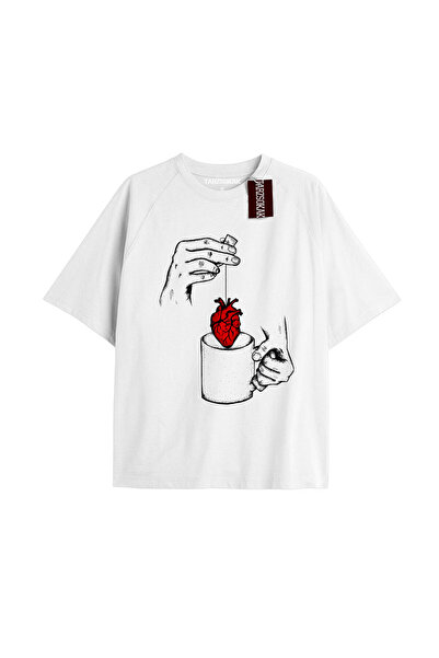 Adrift Unisex Oversize kroj T-shirt - Osmeh Štampano