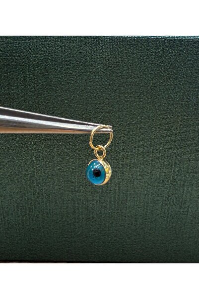 Üresinler Kuyumculuk 14 Ayar Altın Büyük Halkalı Nazar Boncuğu Kolye Ucu