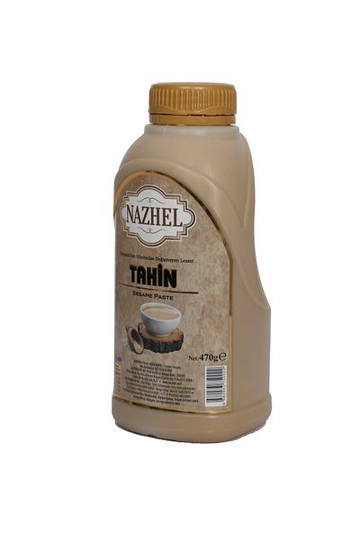 NAZHEL 100% Natural Tahini 500 G. (Net 470 Gr) Produced from Domestic Sesame.