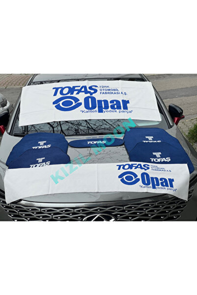 Kızıl Gök Tofaş Sersine Uyumlu Tofaş Logolu Beyaz Torpido Beyaz Sırt Mavi Tof...
