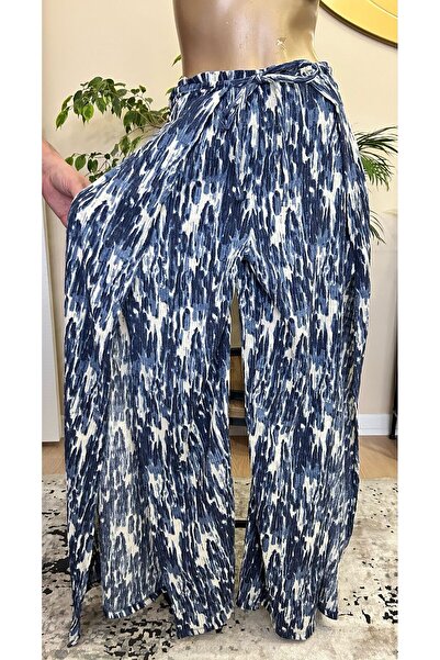 PERA ÖRGÜ SANATI DERİN YIRTMAÇLI YAZLIK PANTALON