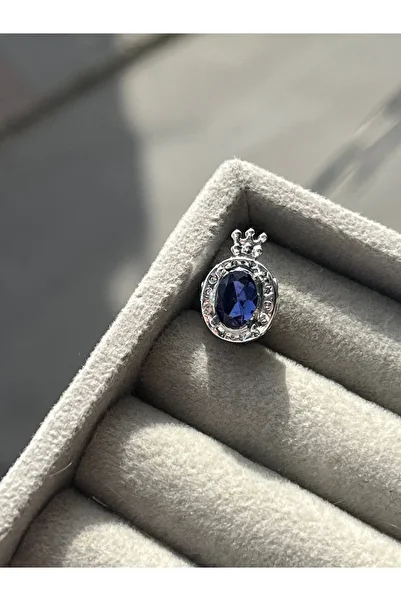 asaf Blue Stone Crown Charm |   Asafaccessory