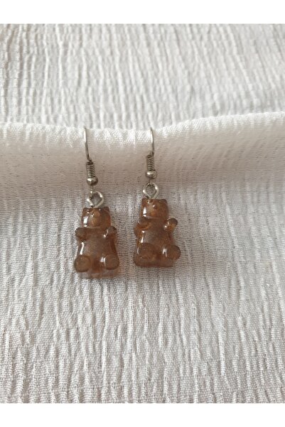 LuArte Teddy Bear Earrings Epoxy
