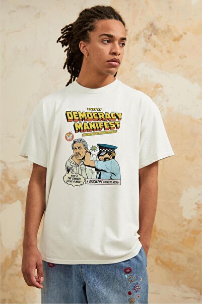 Tee&more. تي شيرت فاخر مطبوع عليه الديمقراطية للجنسين