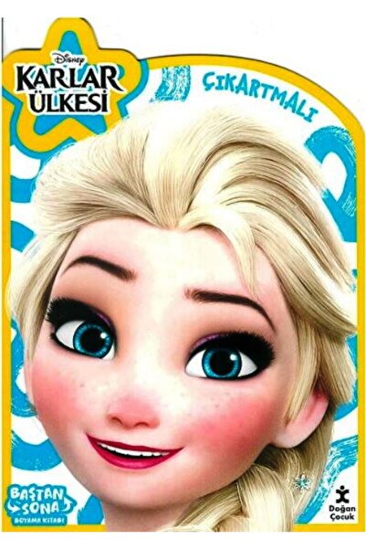 Doğan Çocuk Disney Karlar Ülkesi Baştan Sona Maskeli Boyama
