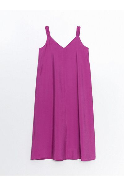 LC Waikiki Lcwaikiki Classic V-Neck Strappy A-Line Dress