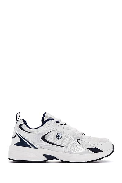 Hammer Jack White-Navy Blue Casual Shoes Songa 101 23144 Στρώμα φουσκωτό
