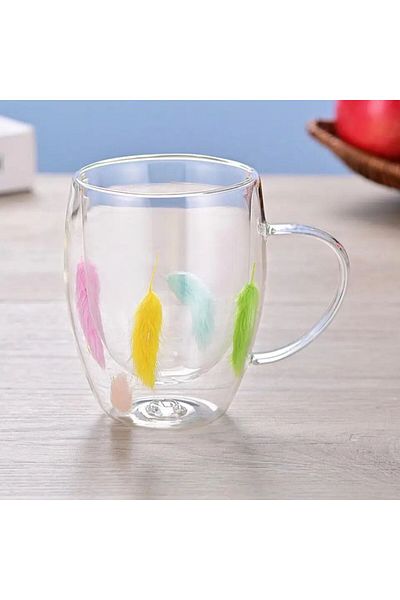 Skygo Handleless Feather Cup with Double Walls