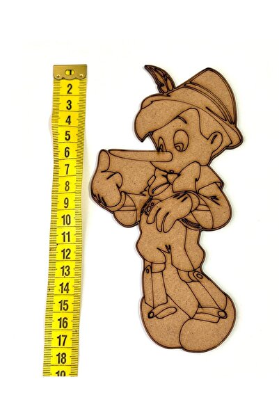 M&T WORKSHOP 10'LU PAKET AHŞAP BOYAMA PİNOKYO AHŞAP BOYAMA SETİ (BOYASIZ+FIRÇ...