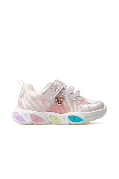Vicco Gelato Girl's Lighted Snaker Sports Shoes 25Y 346.177 Pk Powder