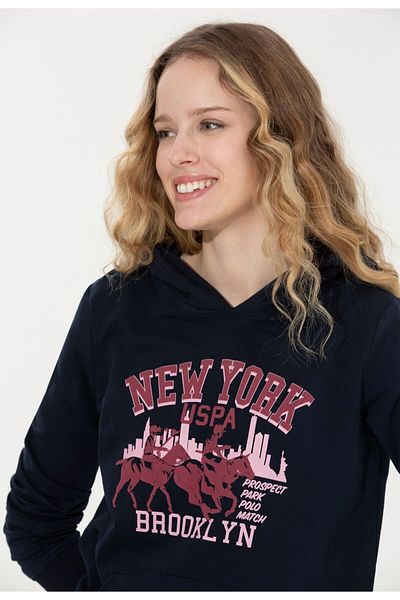 U.S. Polo Assn. Women's Navy Blue Sweatshirt