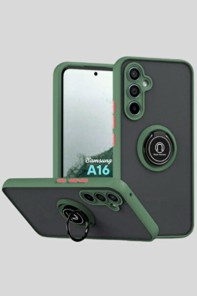 cepmoda سامسونج جالاكسي A16 |   حامل حلقي غير لامع وجوانب غطاء غير لامع بلون ...