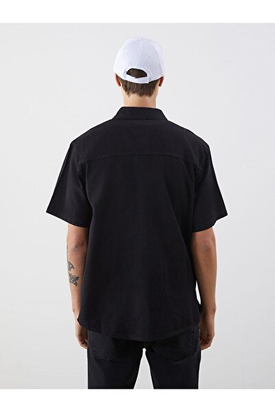 LC Waikiki Lcw Jeans Comfortable Fit Short Sleeve Men's Jean Shirt