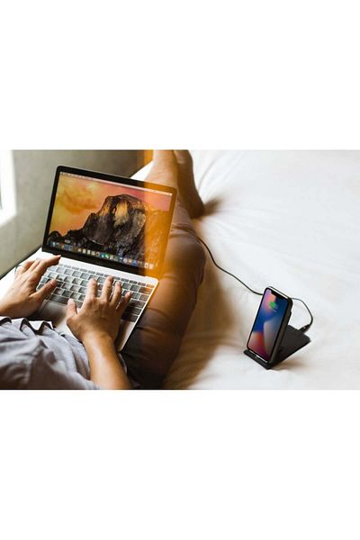 uniqmobile Uniq Vertex Foldable Fast Wireless Charger - Grey