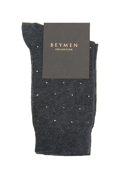 Beymen Collection Antrasit Taş Detaylı Kadın Çorap
