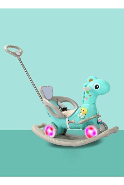 BabyCara كرسي أرجوحة على شكل زرافة وحصان وسيارة أطفال مع موسيقى