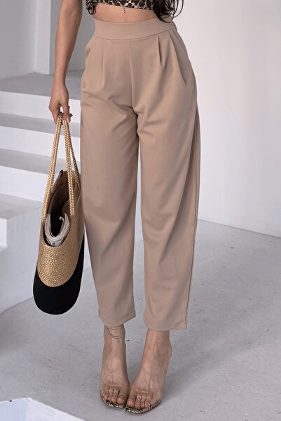 Paw Garage Панталони Scuba Harem, креп плат, свободна кройка