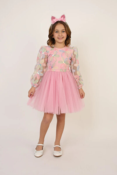 Nacar KIZ ÇOCUK ELBİSE TAKIM 23 NİSAN