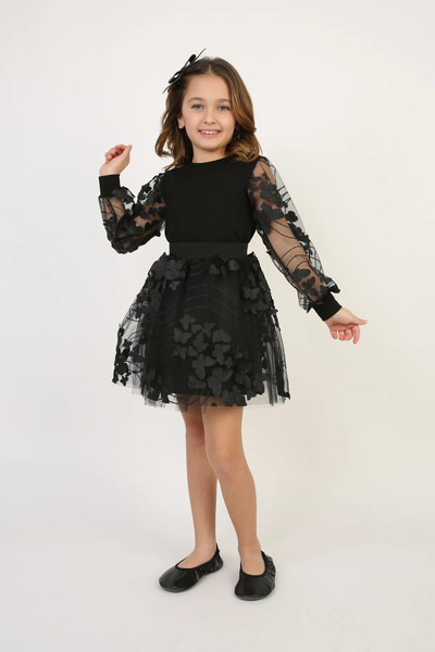 Nacar KIZ ÇOCUK ELBİSE TAKIM 23 NİSAN