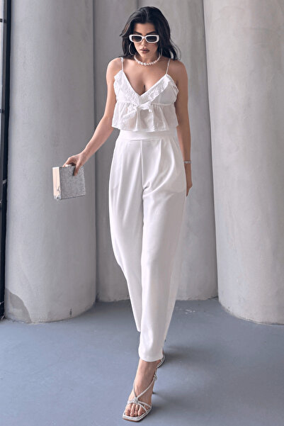 Paw Garage Pantaloni confortabili Scuba Harem - țesătură creponată