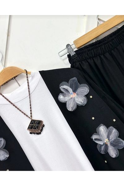 MEHRA Long Floral Kimono Suit