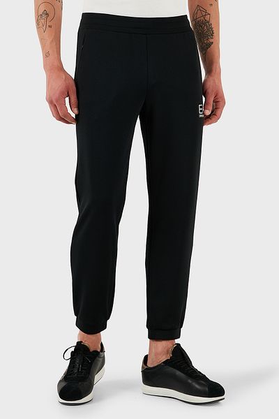 EA7 With Logo Modal Blended Regular Fit Regular Waist Elastic Leg Jogger Pants Men's Pants 7m000