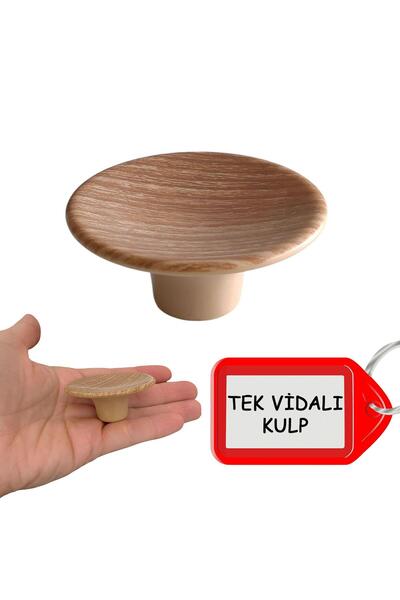 GLASWEN Bohemian Plastic Dish Handle Walnut Button Furniture Kitchen Wardrobe Cabinet Drawer Handle Handles