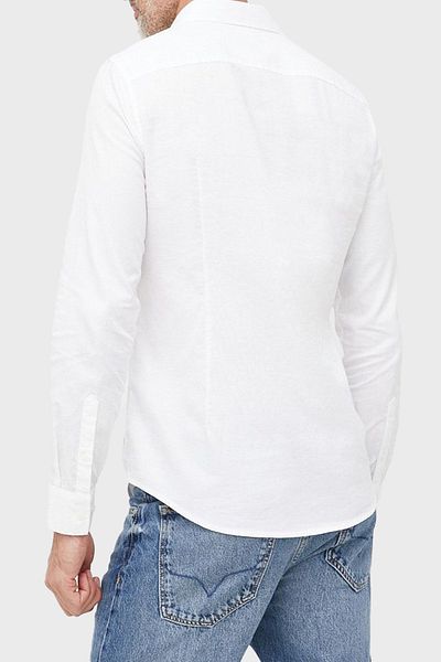 Armani Exchange 100% βαμβακερό πουκάμισο με κανονική εφαρμογή Ανδρικό πουκάμισο 8NZCGB Z8ANZ 0130