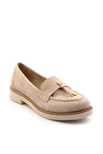 Bambi Beige Women's Loafer Shoes K 01257050102