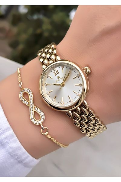 Homies Original Invoice Waterproof Women's Wrist Watch with Bracelet Gift