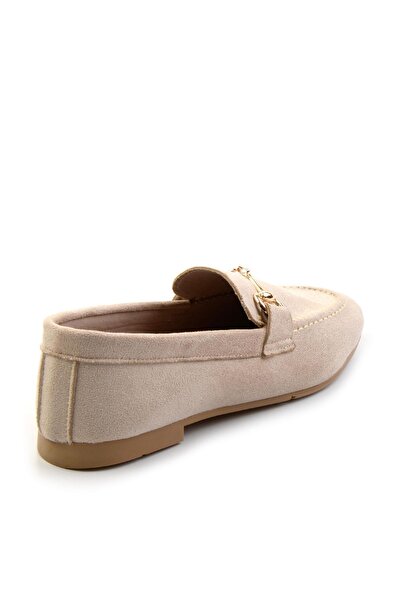 Bambi Bej  Kadın Loafer Ayakkabı K01503727202