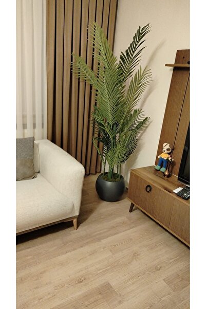 İremÇiçekçilik Yapay Çiçek Uygula 200 Cm Areka 18 Yaprak Salon Çiçeği Yapay Ağaç