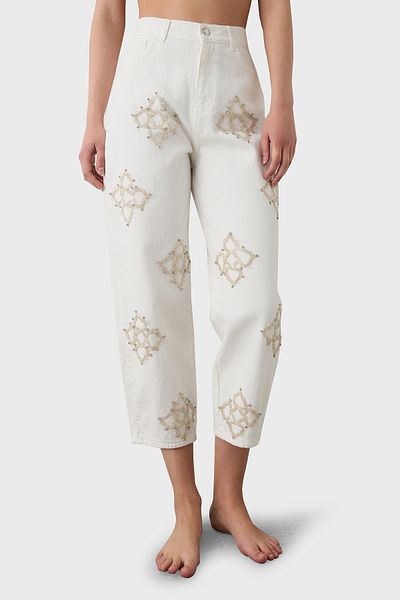 BSB Stoned 100% Cotton Slim Fit High Waist Pipe Leg Trousers Pants 053