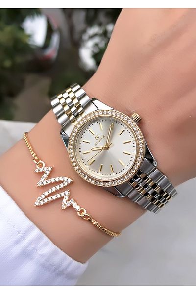 Homies Original Invoice Waterproof Women's Wrist Watch with Bracelet Gift