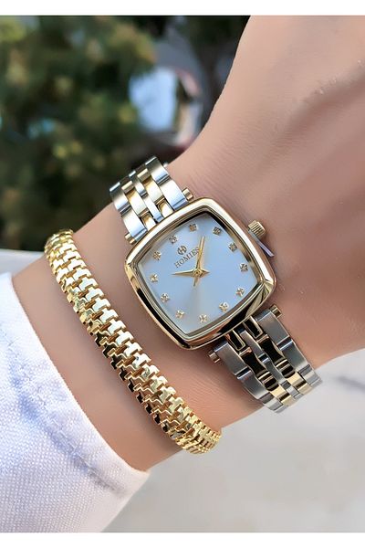 Homies Original Invoice Waterproof Women's Wrist Watch with Bracelet Gift