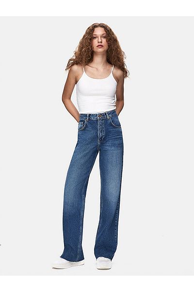 Ltb Pantaloni de jeans Danıca L cu talie înaltă cu picioare largi
