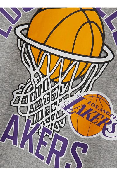 name ıt Name İt Patterned Gray Melange T-Shirt for Boys Nkmmateo Nba Ss Top Box Ous