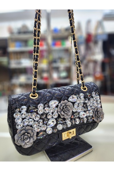 OUEEN ELİZABETH КРИСТАЛЬНИЙ КАМІНЬ І КВІТКОВІ ДЕТАЛІ, ЯСКРАВА «СЕРЕДНЬОГО РОЗ...