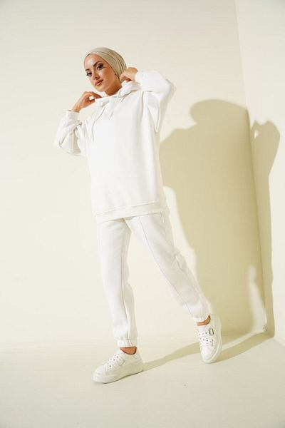 JANES 55434 Σετ φόρμας Oversize - Λευκό