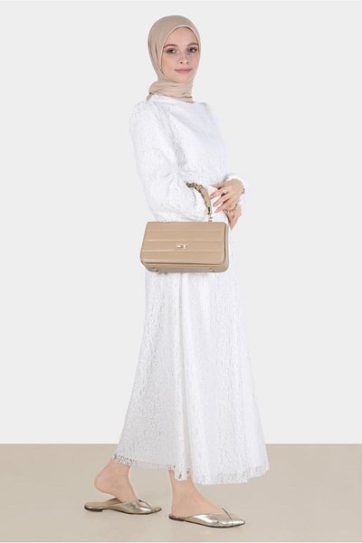 Alvina Lace Belted Dress - 42814