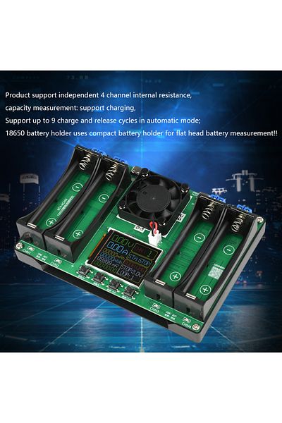Choice Battery Tester Lcd Display Universal Battery Checker Analyzer Charger For 18650 Batteries 4 Chann...