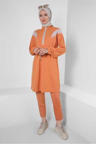 Alvina Gathered Waist Stripe Detailed Tunic 43840